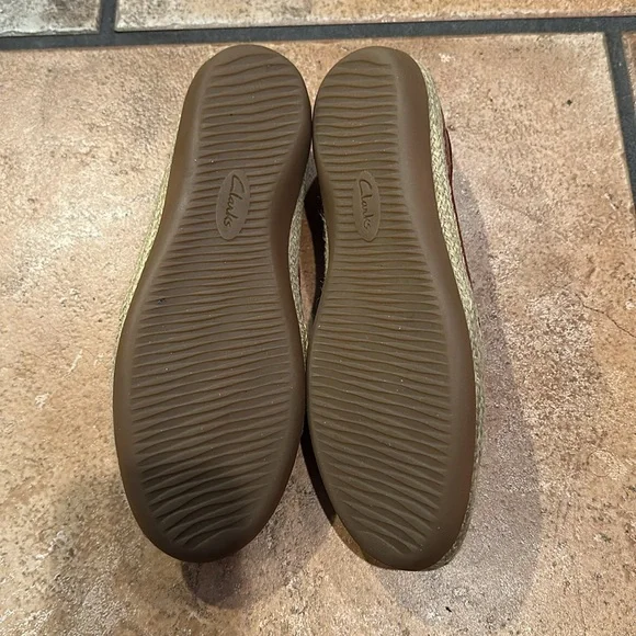 Clarks Red Espadrille Slip-Ons - Picture 5 of 8